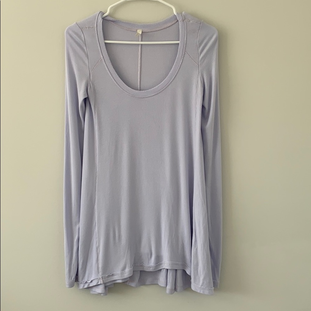 Free People light purple long sleeve top XS